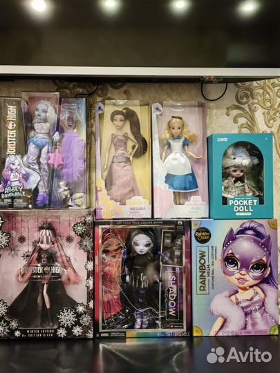 Rainbow high, Monster high, Shadow high