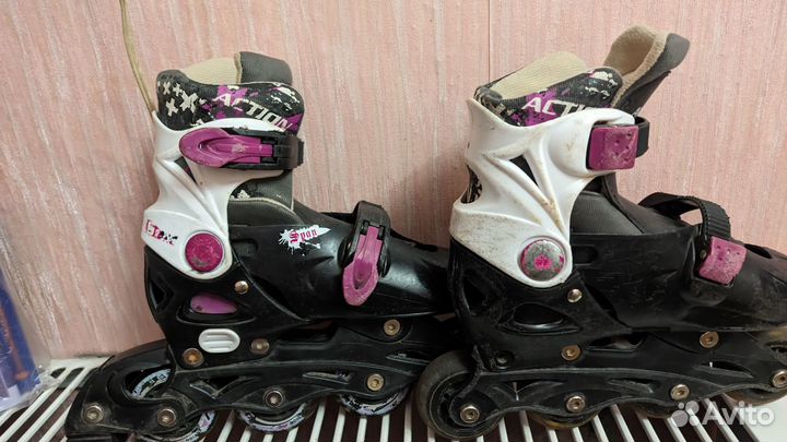 Коньки роликовые детские раздвижные