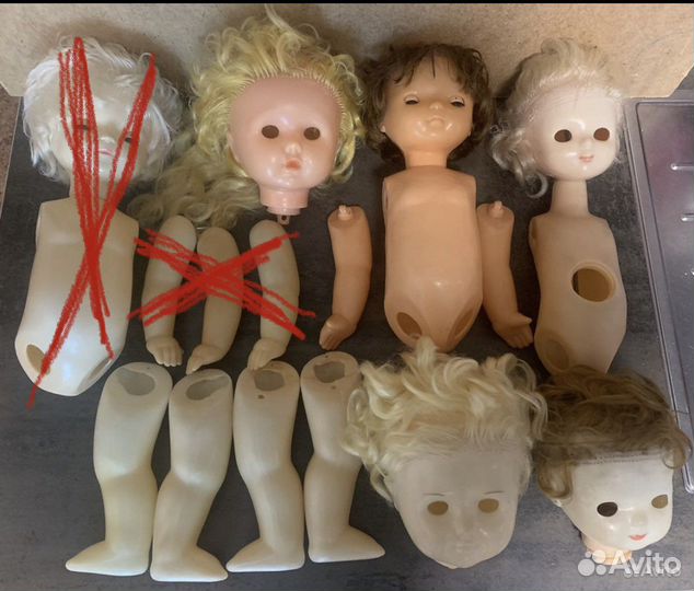 Кукла СССР, Марина, Мила, Зоя, Аленка - запчасти
