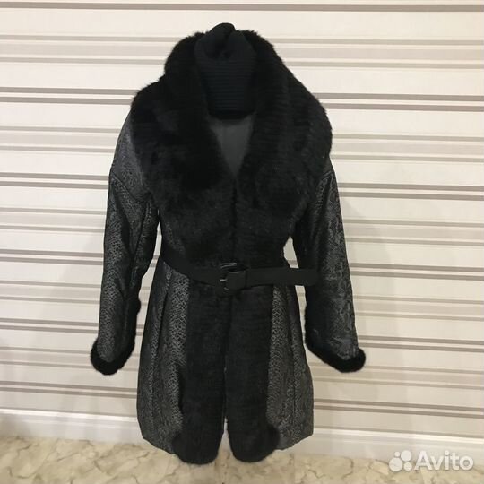 Роскошное утепленное итальянское пальто