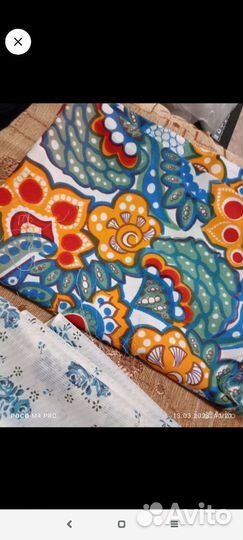 Ткань тик ссср,хб,фланель и др