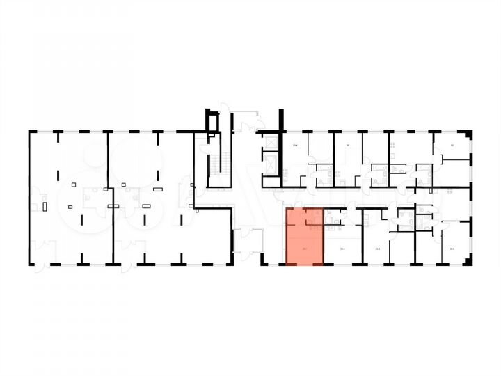 Квартира-студия, 23,1 м², 1/9 эт.