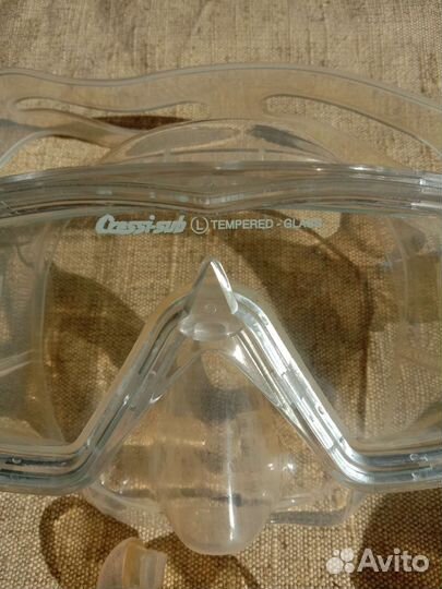 Маска для подводного плавания Cressi с трубкой