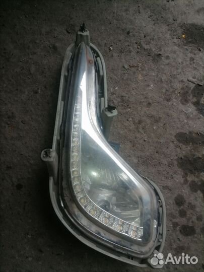 Противотуманка левая hyundai solaris