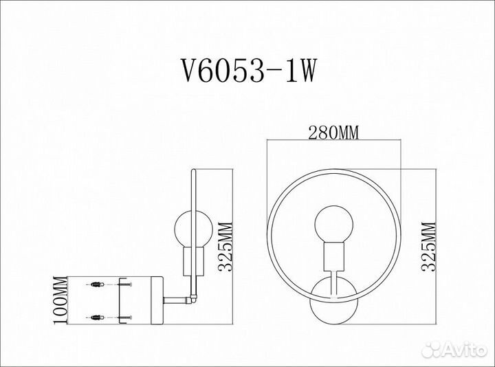 Бра Moderli Sachara V6053-1W