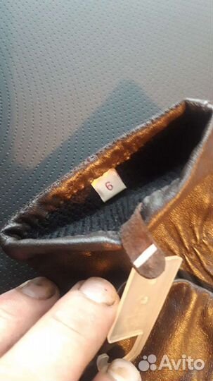 Перчатки кожезам.женские,фирма miro размер 6