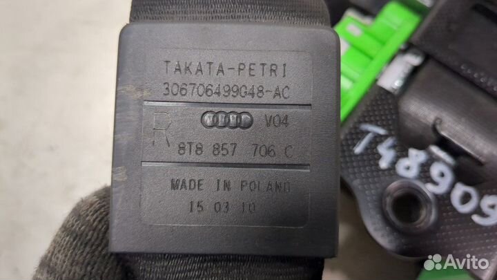 Ремень безопасности правый передний Audi A5 (8T)