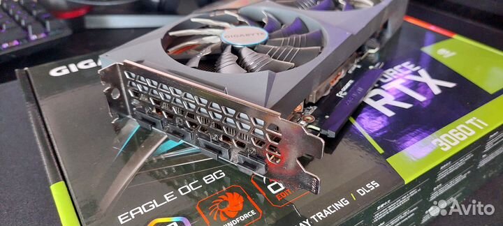 Видеокарта gigabyte RTX 3060Ti 8GB ver. 2.0 (LHR)