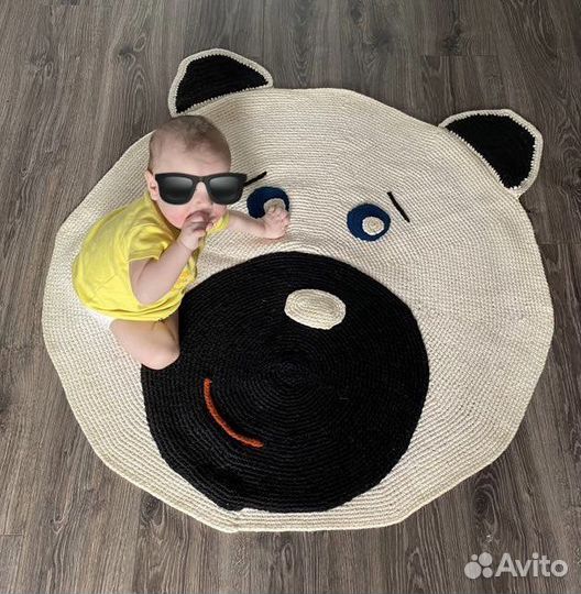 Коврик вязаный крючком