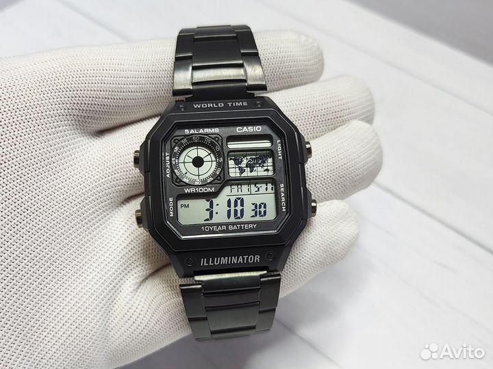 Часы Casio AE-1200 чёрные