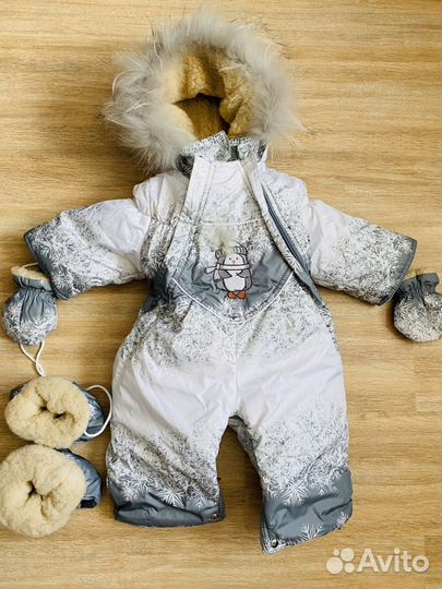 Детский зимний комбинезон 2 в 1
