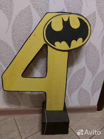 Объёмная цифра 4 на день рождения и фотосессию