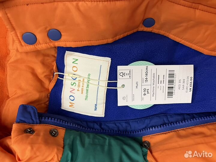 Куртка monsoon оригинал Новая с биркой 134 р