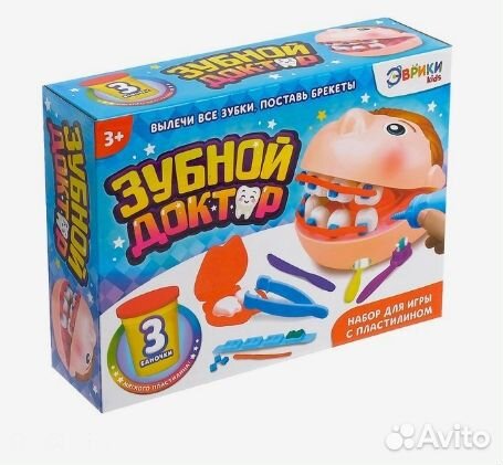 Эврики Набор для игры с пластилином «Зубной доктор