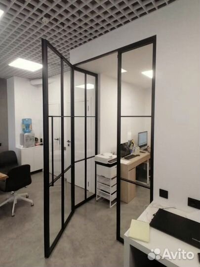 Интерьерная лофт перегородка