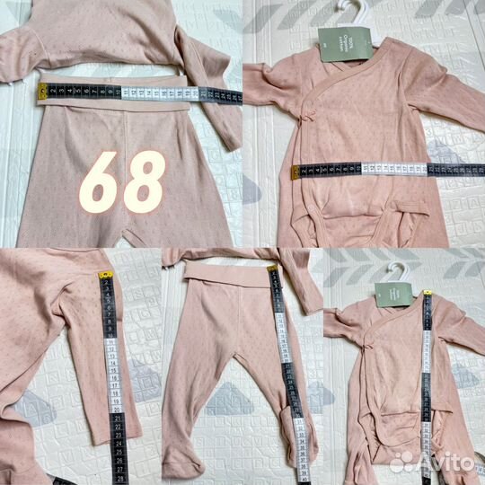 Комплект для новорожденного h&m 62;68