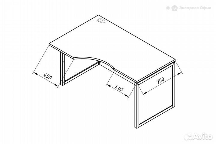 Стол письменный эргономичный левый Xten QP xqpcet 149H(L)