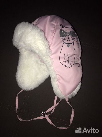 Шапка для девочки зимняя 48 размер