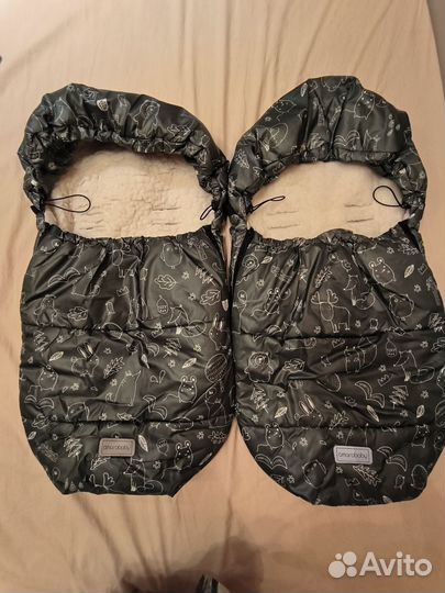 Зимний конверт в коляску