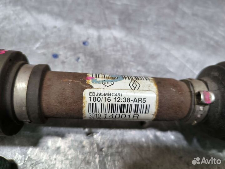 Renault Megane 4 1,6 tce левый привод полуось