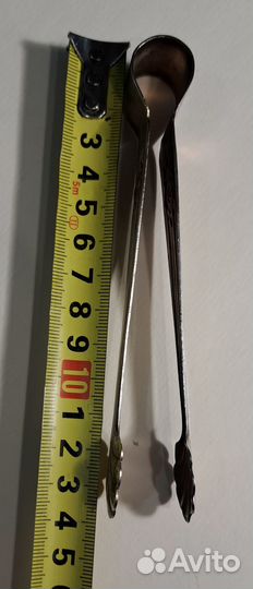 Щипцы для сахара мельхиор, Серебряная роза