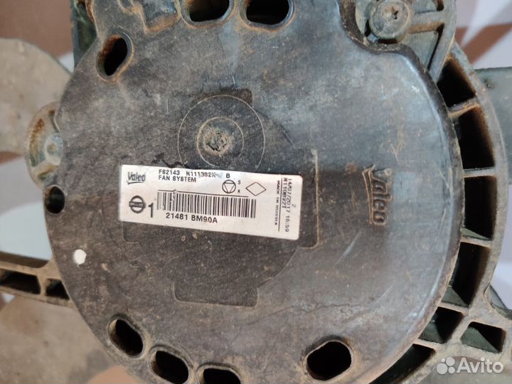 Ниссан Кашкай 2013- Диффузор в сборе 9473