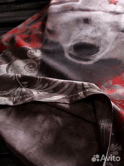 Футболка мужская Krasar Медведь белый