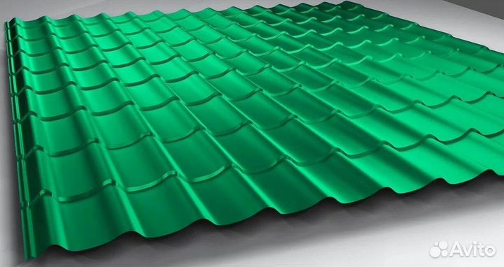 Односкатная металлочерепицы