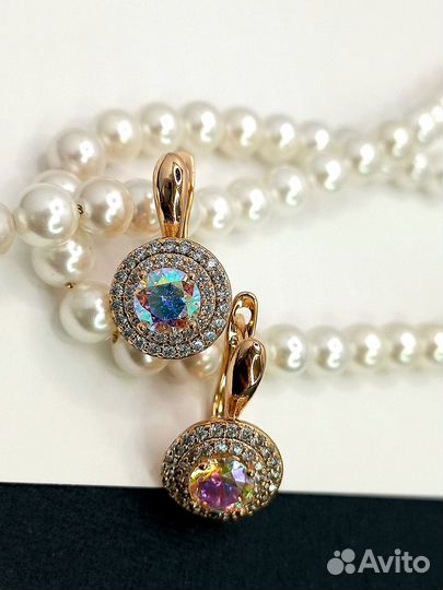 Серьги Chopard кристалл Swarovski