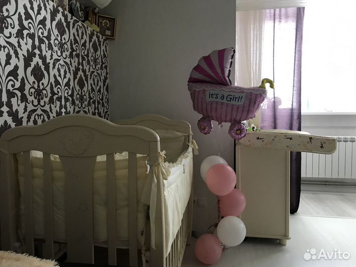 Детская кроватка гандылян Мишель и комод Гандылян