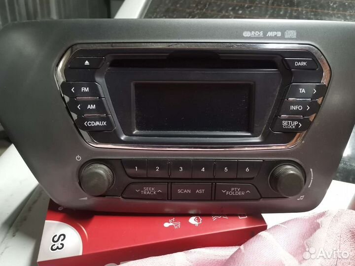 Штатная магнитола Kia Rio 3