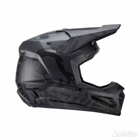 Мотошлем Leatt Moto 3.5 Helmet Kit (Stealth, 2023)