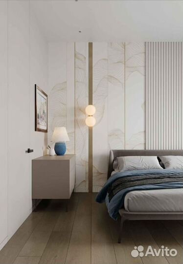 Латунный профиль на стену