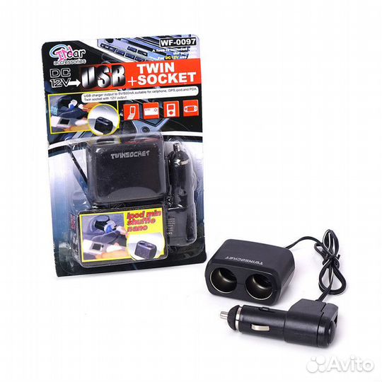 Разветвитель прикуривателя с азу