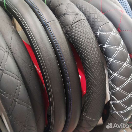 Оплетка на руль из эко кожи, М