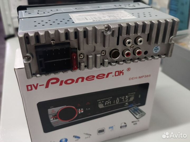 Магнитола Pioneer.ok 385, UDB/Bluetooth/зарядное