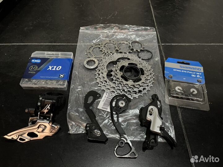 Трансмиссия Shimano XT/SLX 10 скоростей