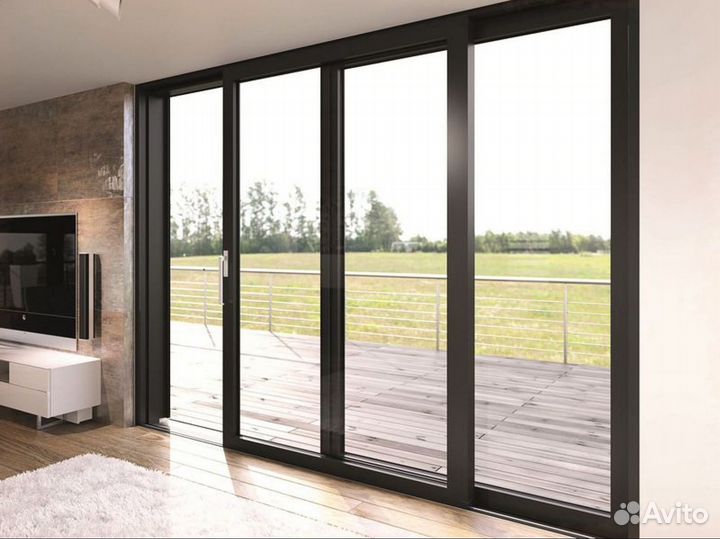 Алюминиевые раздвижные окна с гарантией