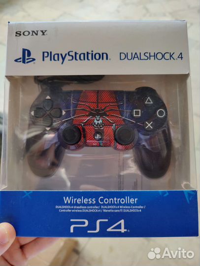 Джойстики на PS4 цветные принт разные