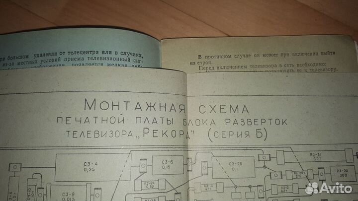Паспорт Телевизора Рекорд 1959 Серия Б