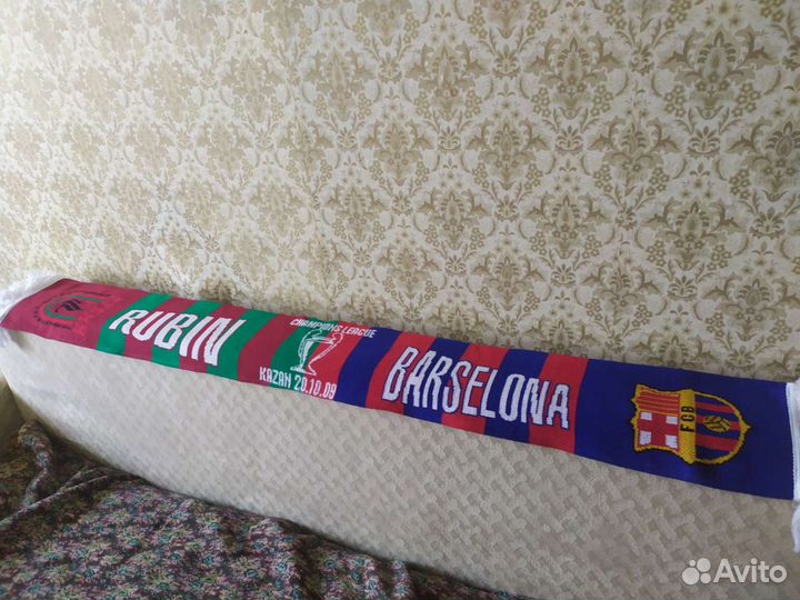 Футбольный шарф Барселона Рубин Лига Чемпионов 09