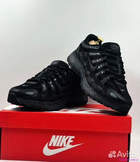 Элегантные черные кроссовки Nike P-6000