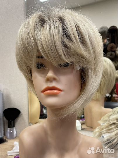 Парик, натуральные волосы (лёгкий)