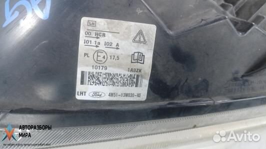 Фара левая Ford Focus 2 рест. 2007