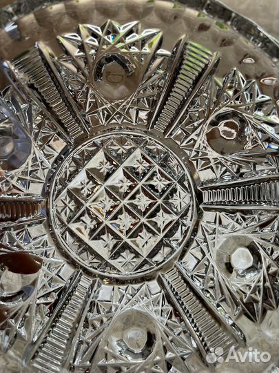 Конфетница или Фруктовница СССР хрусталь