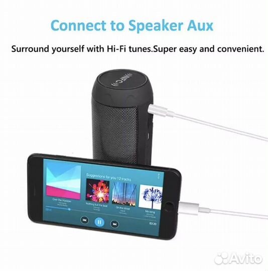 Кабель Aux,lightning, iPhone, 3,5