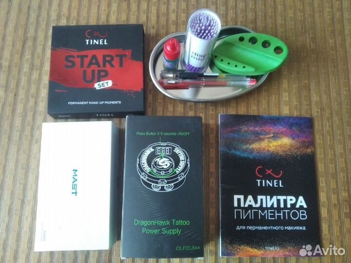 Машинка + блок для перманентного макияжа, татуажа