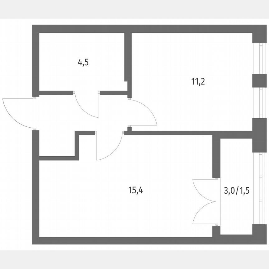 1-к. квартира, 36,3 м², 7/8 эт.