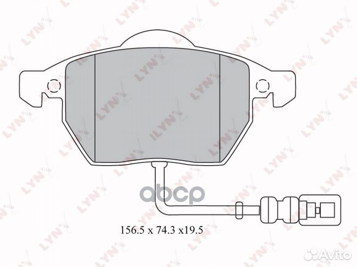 Колодки тормозные дисковые перед BD1212 LYN