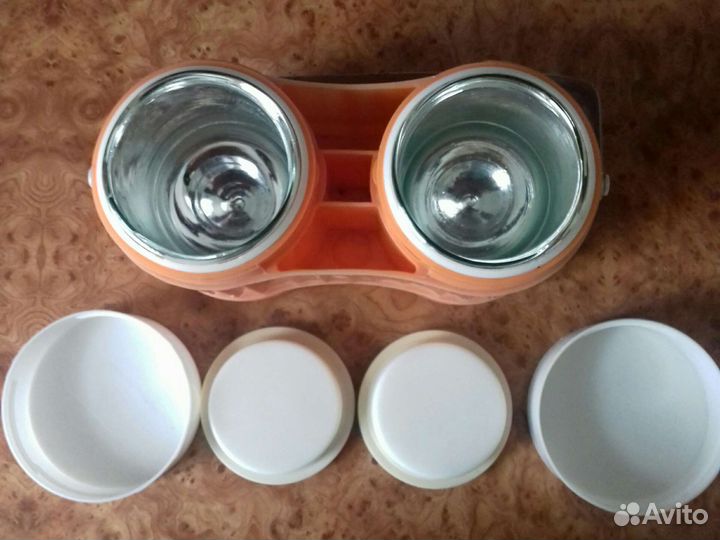 Термос двойной со стеклянными колбоми